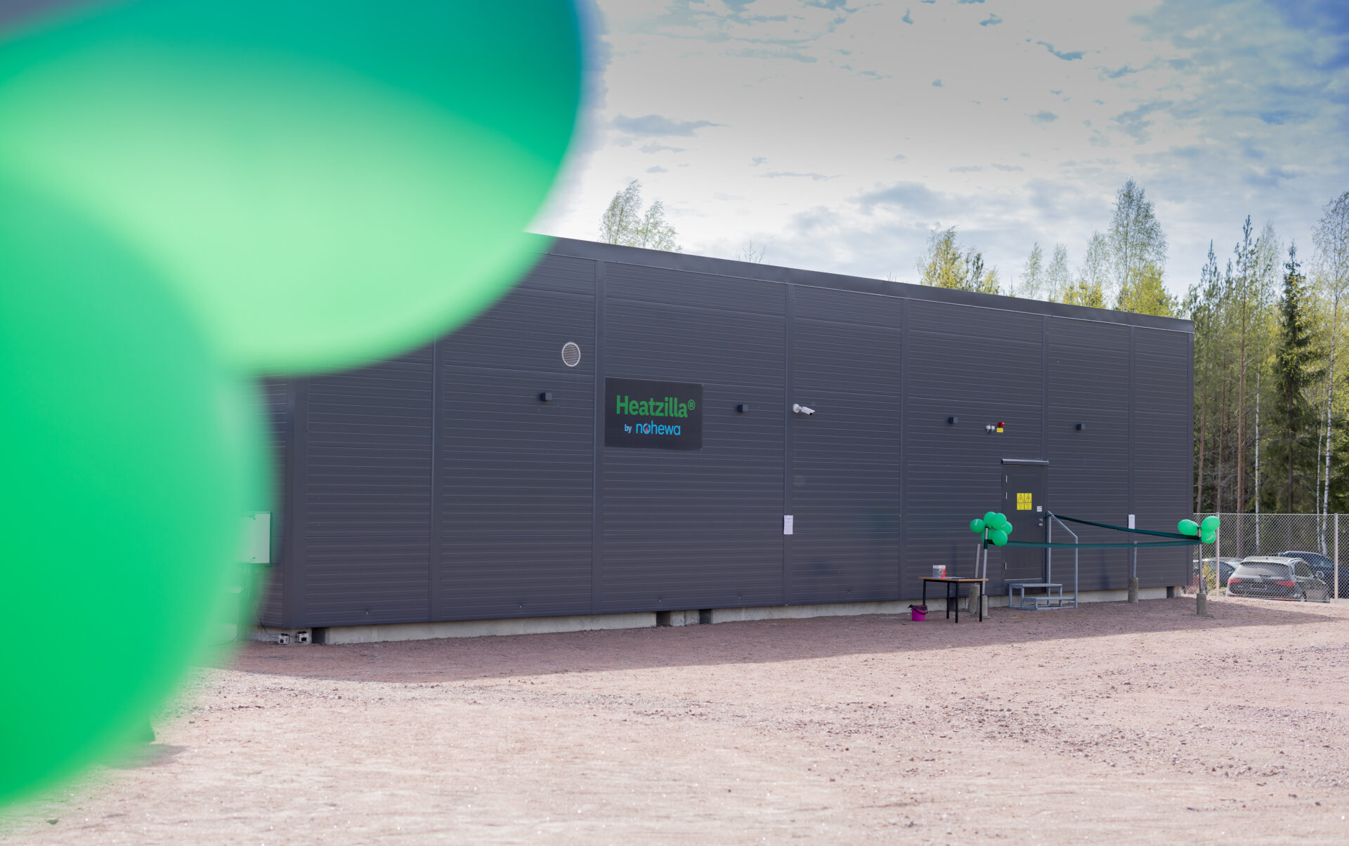 The Heatzilla heat pump plant in Hamina, Finland, on its inauguration day, 12 May 2026.